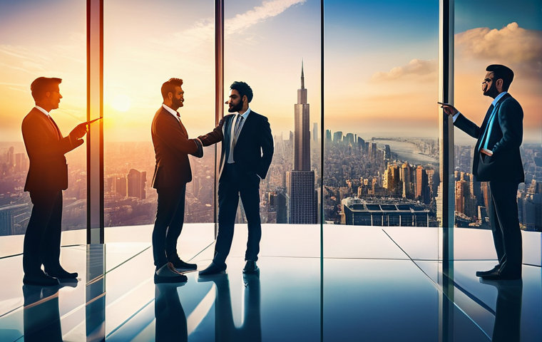 무역영어 공부의 동기 부여 방법 - **Global Business Success Achieved Through English Communication**
    A vibrant, professional photo...