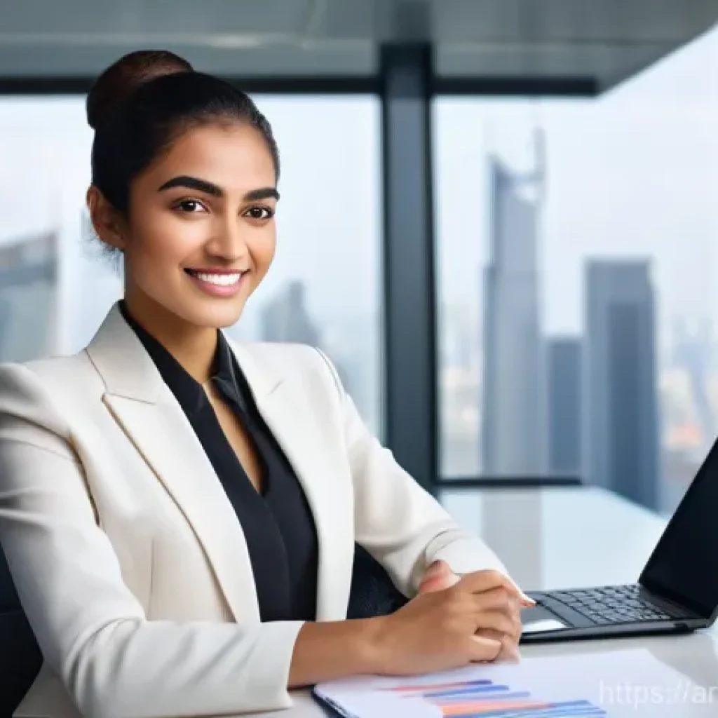 무역영어 시험 준비를 위한 마인드셋 - **Prompt 1: "A confident young Arab professional, wearing a stylish business suit (modestly tailored...