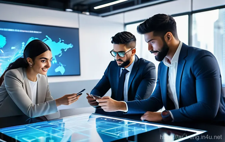 무역영어 자격증의 국가별 인정 현황 - A confident young Arab professional, dressed in a sharp, modern business suit, stands in a sleek, br...