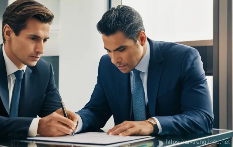 무역영어와 비즈니스 실무의 융합 사례 - **Prompt: Global Business Negotiation for a Supply Chain Agreement**
    "A vibrant, wide-shot image...