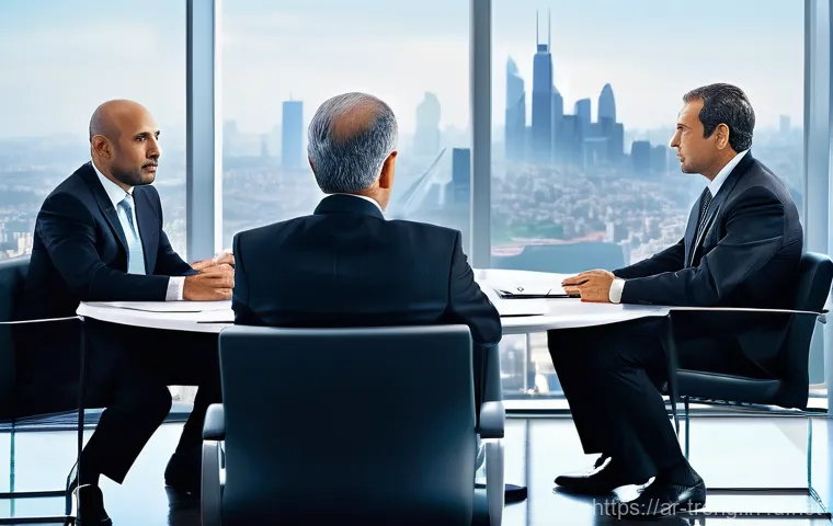 무역영어 자격증을 활용한 직업 발전 사례 - **Prompt 1: Global Business Empowerment**
    "A diverse group of highly professional individuals, i...