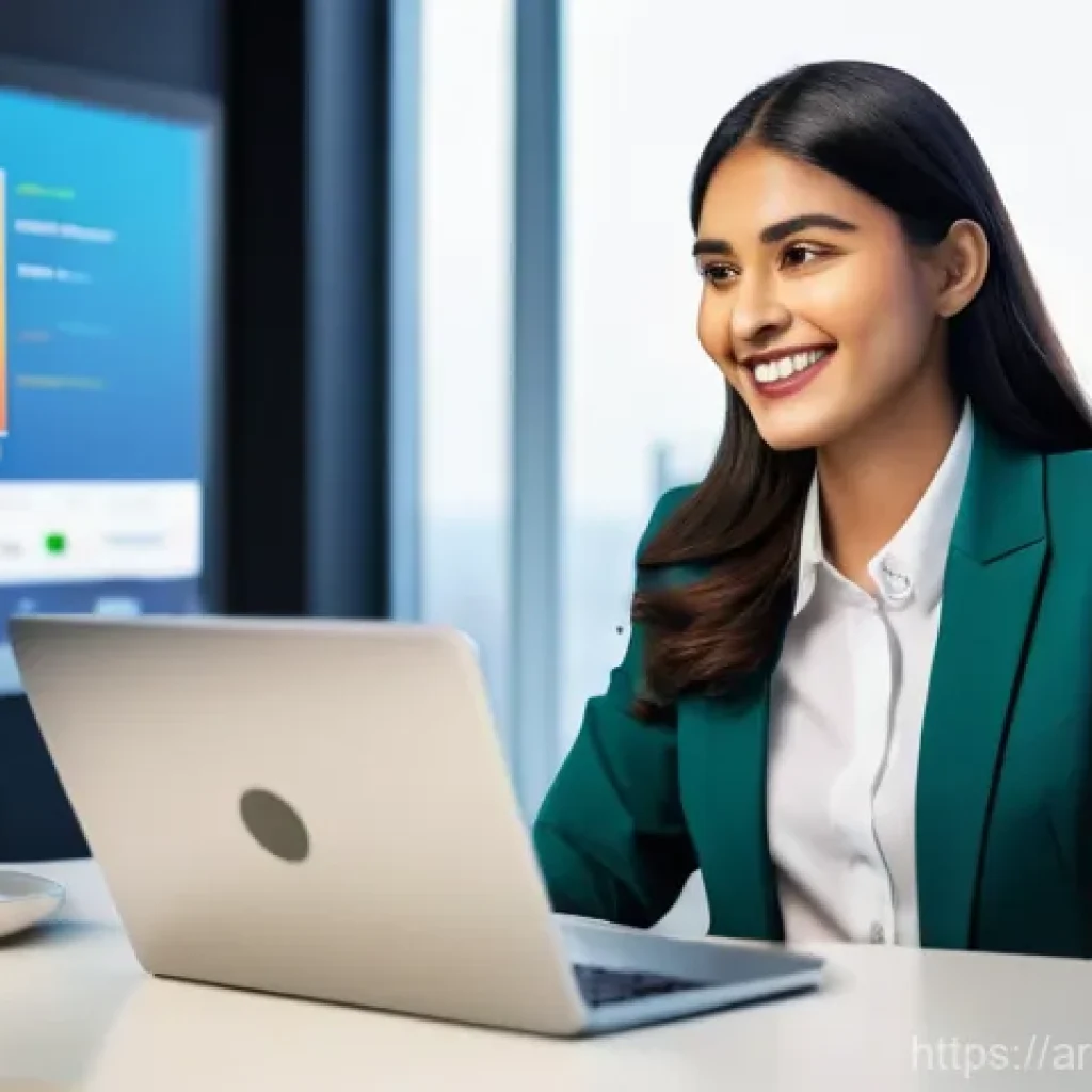 무역영어 실무 활용 사례 - **Prompt:** A vibrant, contemporary image of a young Arab entrepreneur (male or female) in a stylish...