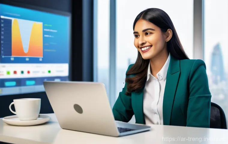 무역영어 실무 활용 사례 - **Prompt:** A vibrant, contemporary image of a young Arab entrepreneur (male or female) in a stylish...