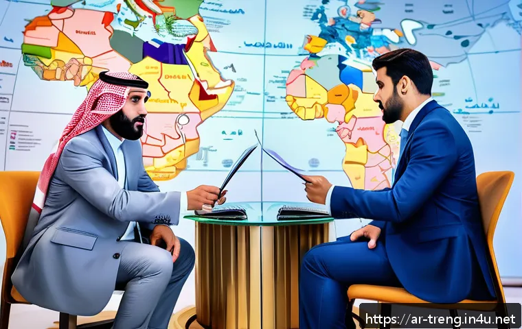 무역영어 실기시험 대비 과정에서 얻는 성과 - A professional business meeting scene set in a modern international office with a diverse group of A...